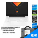 HP Victus 16-D1176TX IPS Gaming Laptop (Ceramic White) | 16.1" FHD | i5-12500H | 16 GB DDR5 | 512 GB SSD | RTX™ 3060 | Windows 11 | MS Office Home & Student 2021 | HP Prelude 15.6”  Topload Bag - DataBlitz