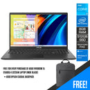 Asus Vivobook 15 X1500EA-EJ3235W Laptop (Indie Black) | 15.6" FHD (1920 x 1080) | i3-1115G4 | 8GB RAM | 512GB SSD | Intel UHD Graphics | Windows 11 Home | Asus BP1504 Casual Backpack