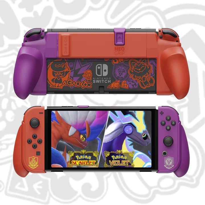NSW SKULL & CO. Neogrip Limited Edition Pokemon Scarlet & Violet For Switch OLED/Switch (NSNG-LTD-SV) - DataBlitz