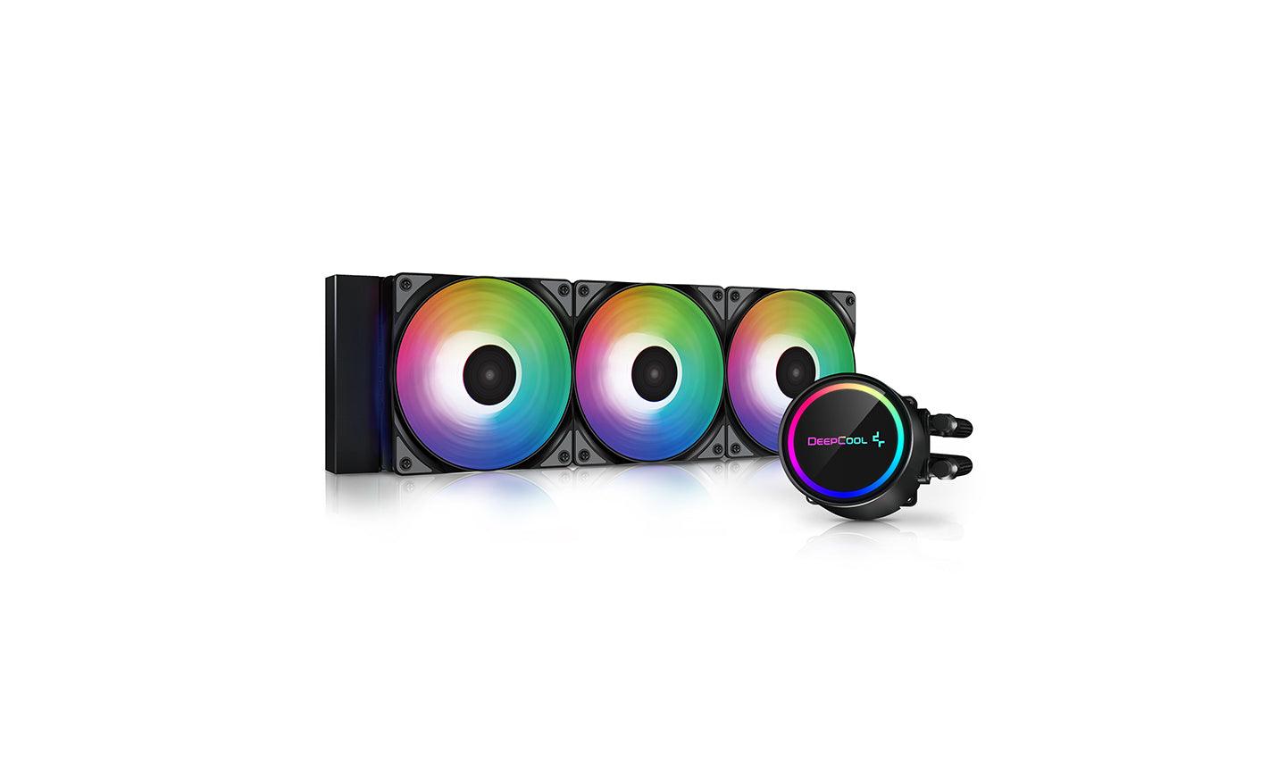 Deepcool GAMMAXX L360 A-RGB 360MM Liquid Cooler (Black) (DP-H12CF-GL360-ARGB)+LGA1700 Mounting Bracket Kit - DataBlitz