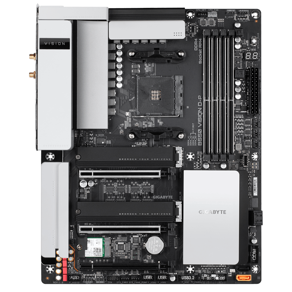 GIGABYTE B550 VISION D-P ATX Motherboard - DataBlitz