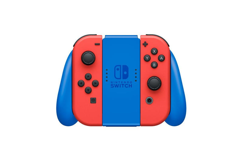 Nintendo Switch Console Mario Red & Blue Edition (Includes Carrying Case) + NSW Dobe Dust-Proof Kit Include Rubber Plug & Toughened Glass Film (TNS-862) Bundle - DataBlitz