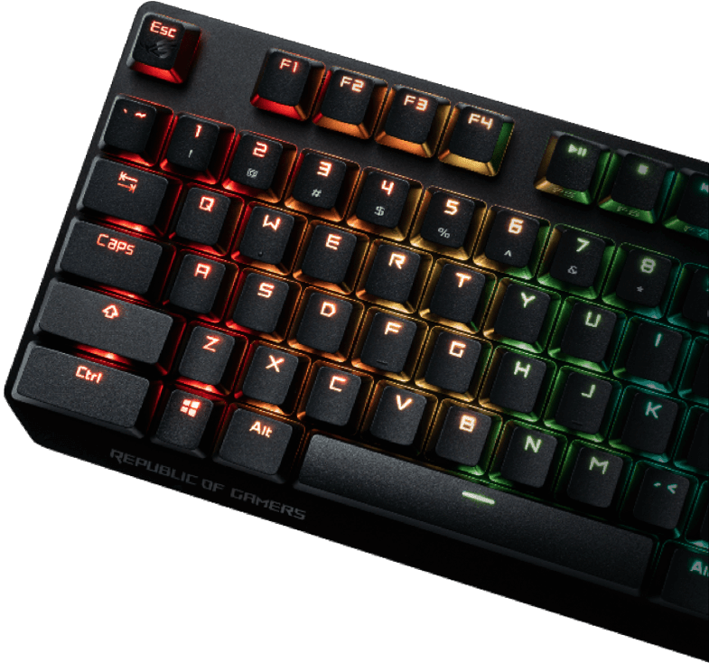 ASUS ROG PBT DOUBLESHOT KEYCAP SET (AC03) - DataBlitz