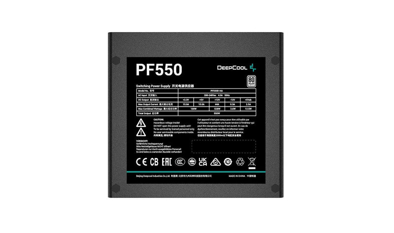 Deepcool PF550 ATX Switching Power Supply (R-PF550D-HA0B-US) - DataBlitz