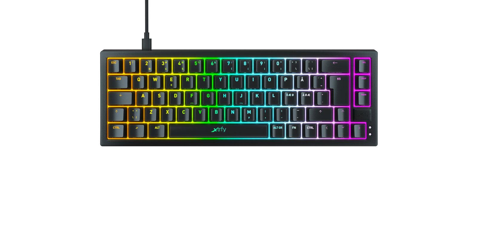 Xtrfy K5 RGB Compact 65% Mechanical Gaming Keyboard (Black) - DataBlitz