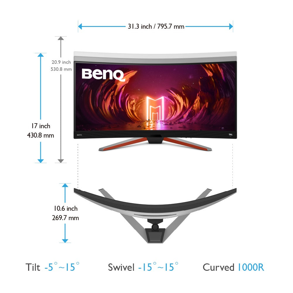 BENQ Mobiuz EX3410R 34-Inch WQHD 1M 144HZ
