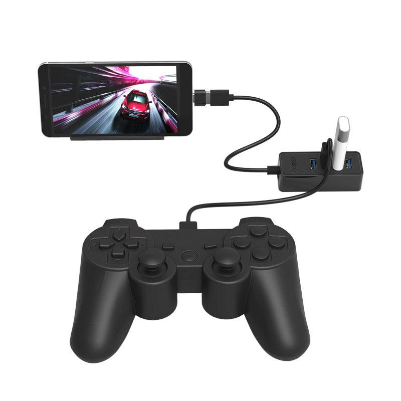 Orico W5P-U3 USB 3.0 4 Port Hub With Micro USB Power Input 30CM Cable Length (Black) - DataBlitz
