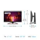 BENQ Mobiuz EX2510S 24.5-Inch FHD IPS 1MS 165HZ Gaming Monitor