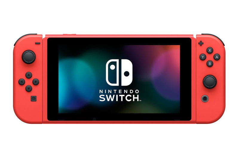 Nintendo Switch Console Mario Red & Blue Edition (Includes Carrying Case) + NSW Dobe Dust-Proof Kit Include Rubber Plug & Toughened Glass Film (TNS-862) Bundle - DataBlitz