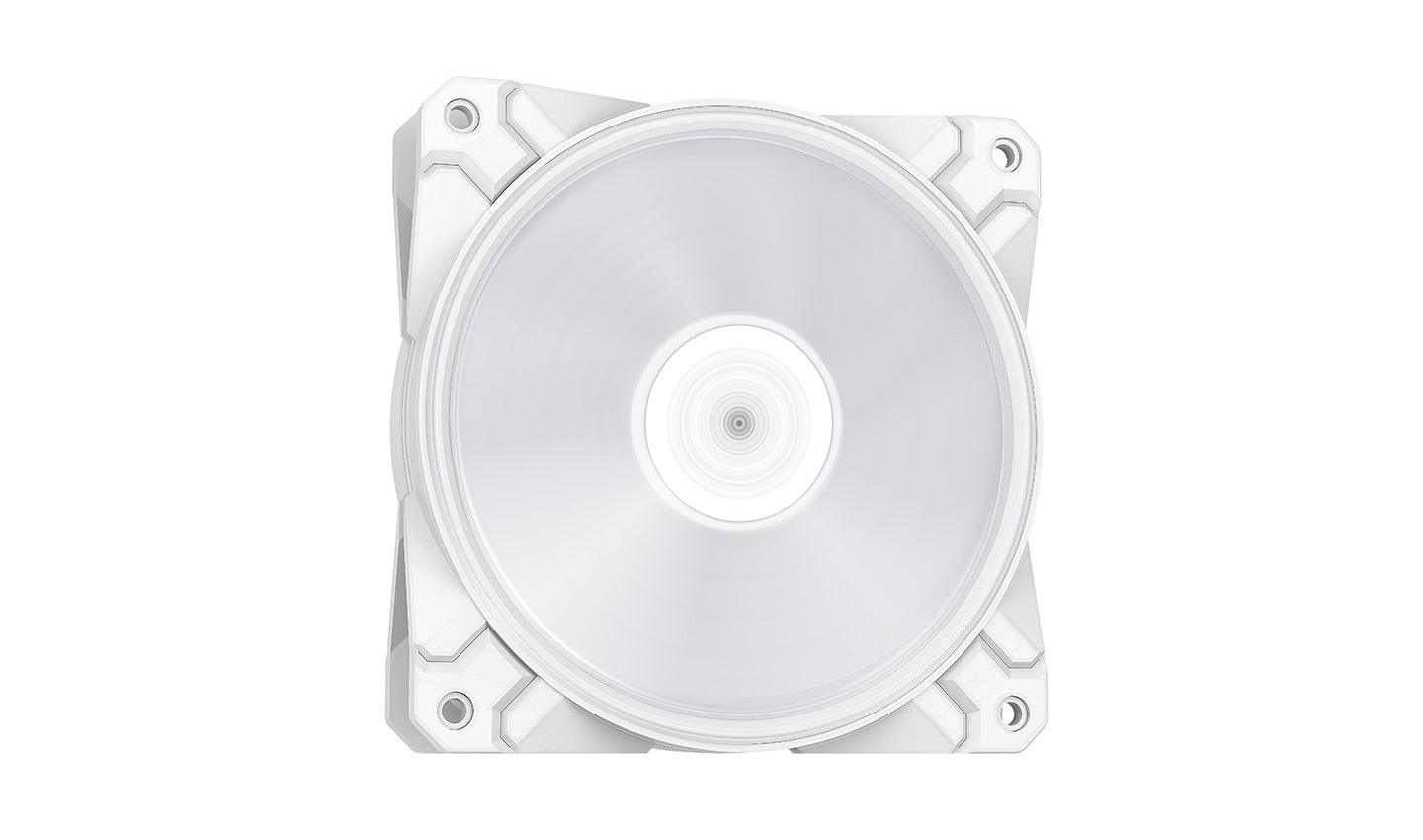 Deepcool CF120 Plus WH 3-in-1 Duo-Ring Addressable RGB Fan (White) (DP-F12-AR-CF120P-WH-3P) - DataBlitz