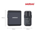 Motivo N10 Travel Adapter Charger Folding Portable Multi-Protection