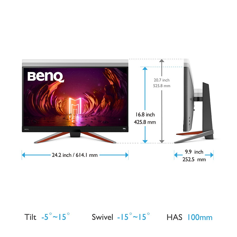 BENQ Mobiuz EX2710S 27-Inch FHD IPS 1MS 165HZ Gaming Monitor