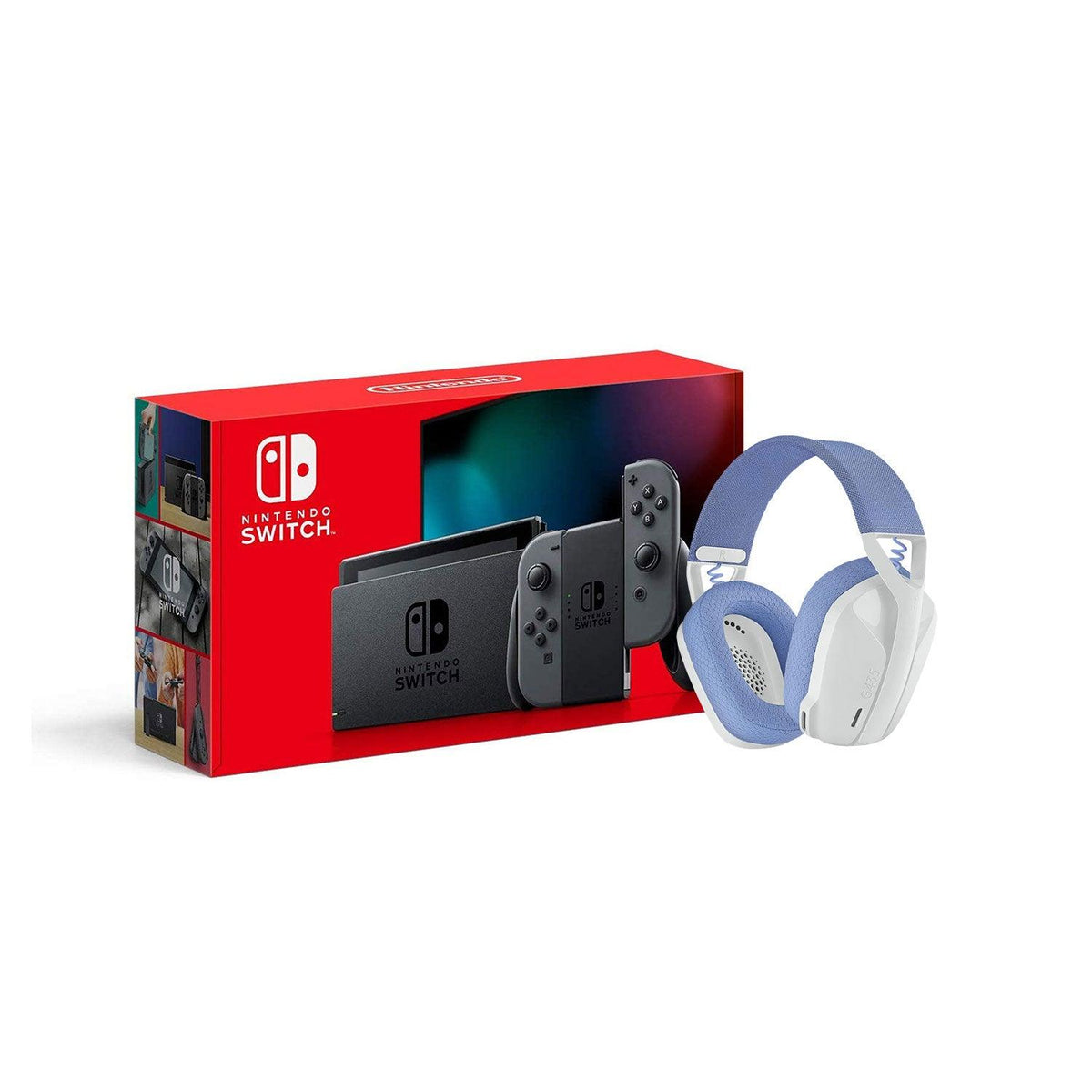 LOGITECH G435 LIGHTSPEED WIRELESS GAMING HEADSET (WHITE) + NINTENDO SWITCH CONSOLE (Lite, Refresh, OLED) - DataBlitz