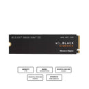 WD Black SN850X 2TB NVME M.2 2280 PCie Gen4 Internal Gaming SSD Compatible w/ PS5 (w/o Heatsink) (WDS200T2X0E) - DataBlitz