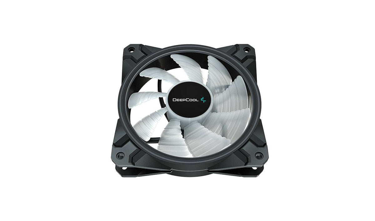 Deepcool CF120 Plus 3-in-1 Duo-Ring Addressable RGB Fan (Black) (DP-F12-AR-CF120P-3P) - DataBlitz