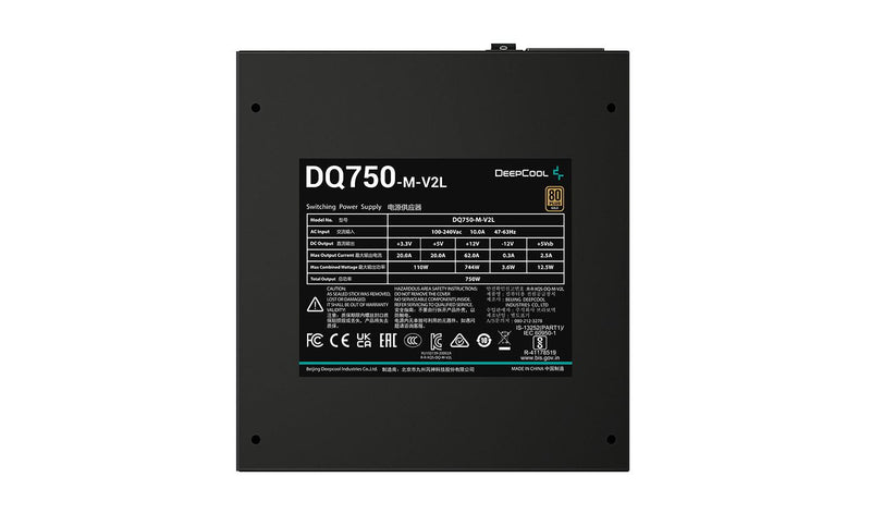 Deepcool DQ750-M-V2L 750W Power Supply (DP-GD-DQ750-M-V2L) - DataBlitz