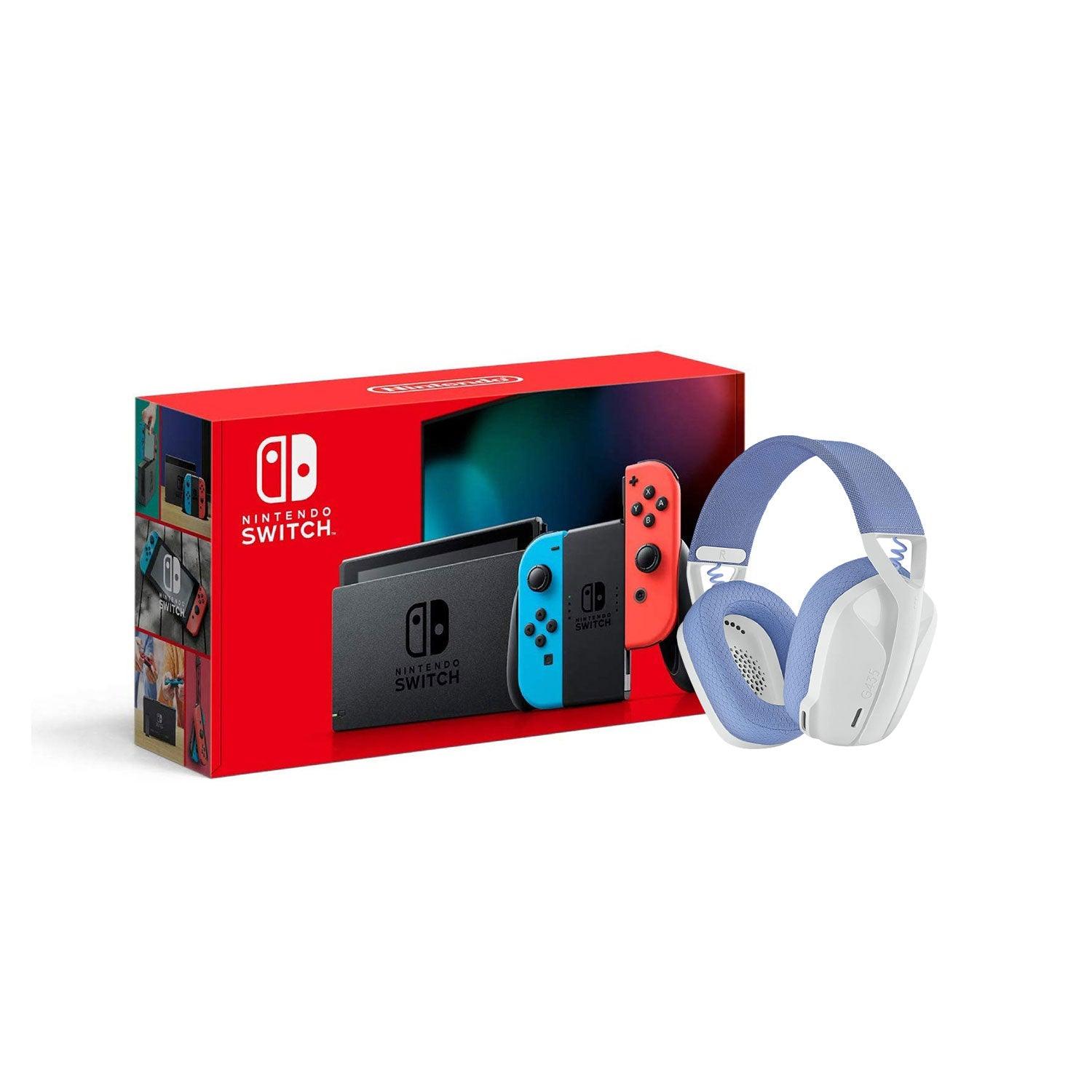 LOGITECH G435 LIGHTSPEED WIRELESS GAMING HEADSET (WHITE) + NINTENDO SWITCH CONSOLE (Lite, Refresh, OLED) - DataBlitz