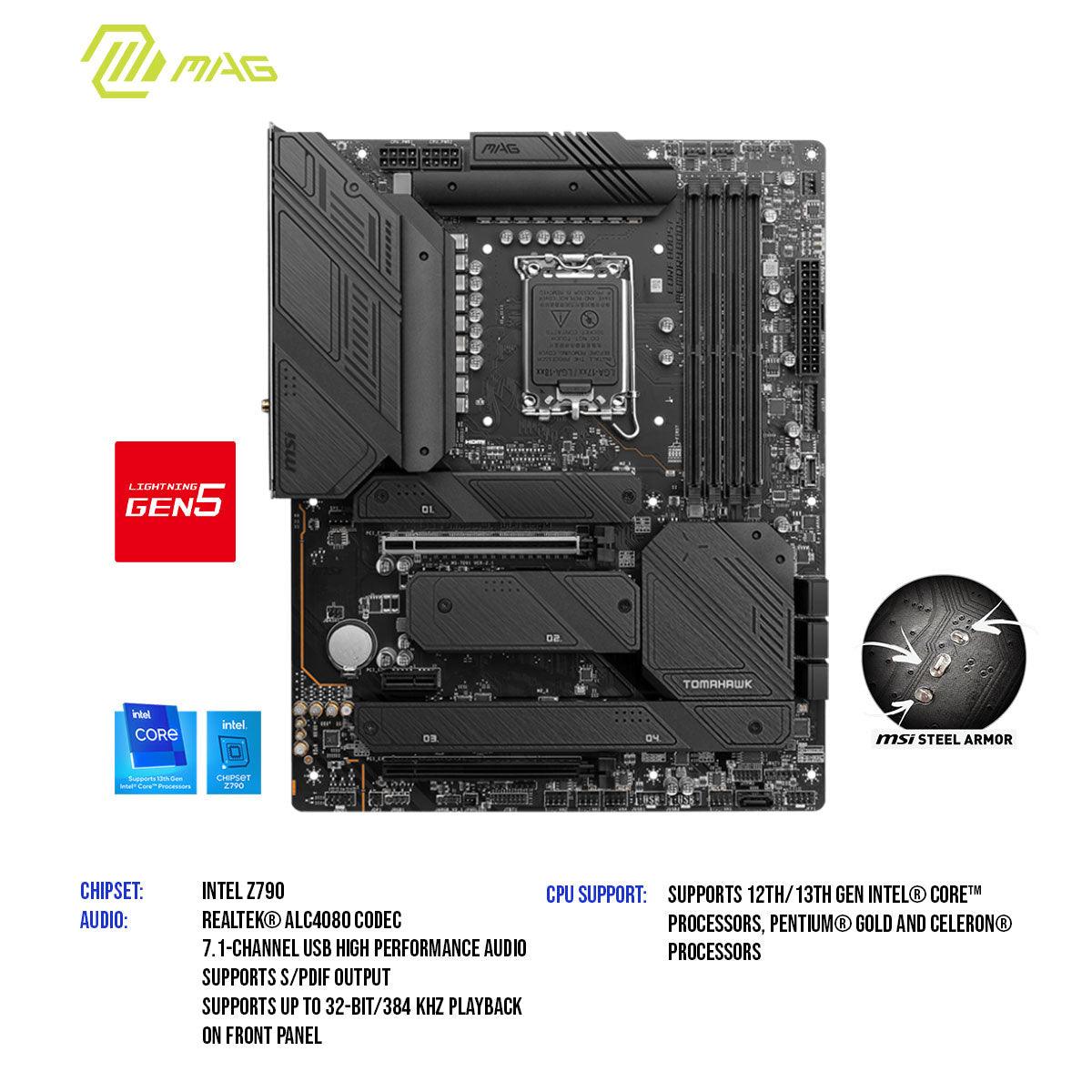 MSI MAG Z790 Tomahawk Wifi DDR4 LGA 1700 Intel ATX Motherboard - DataBlitz