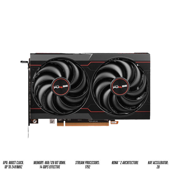 Sapphire Pulse AMD Radeon RX 6600 Gaming 8GB GDDR6 Graphics Card