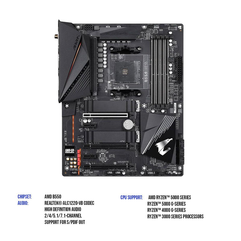 GIGABYTE B550 Aorus Pro AC Gaming Motherboard - DataBlitz