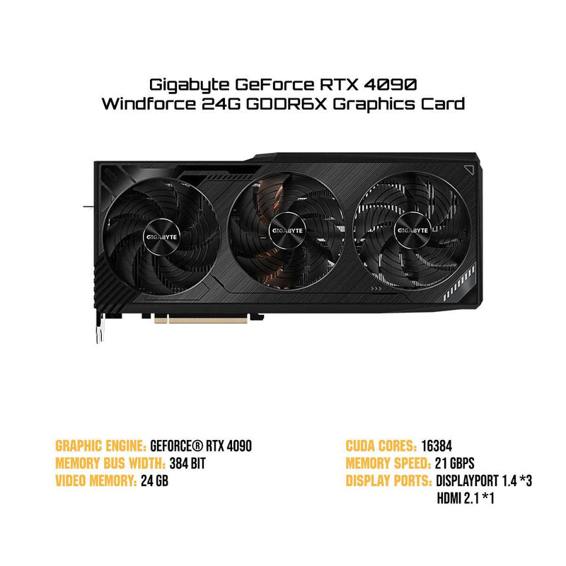 Gigabyte GeForce RTX 4090 Windforce 24G GDDR6X Graphics Card - DataBlitz