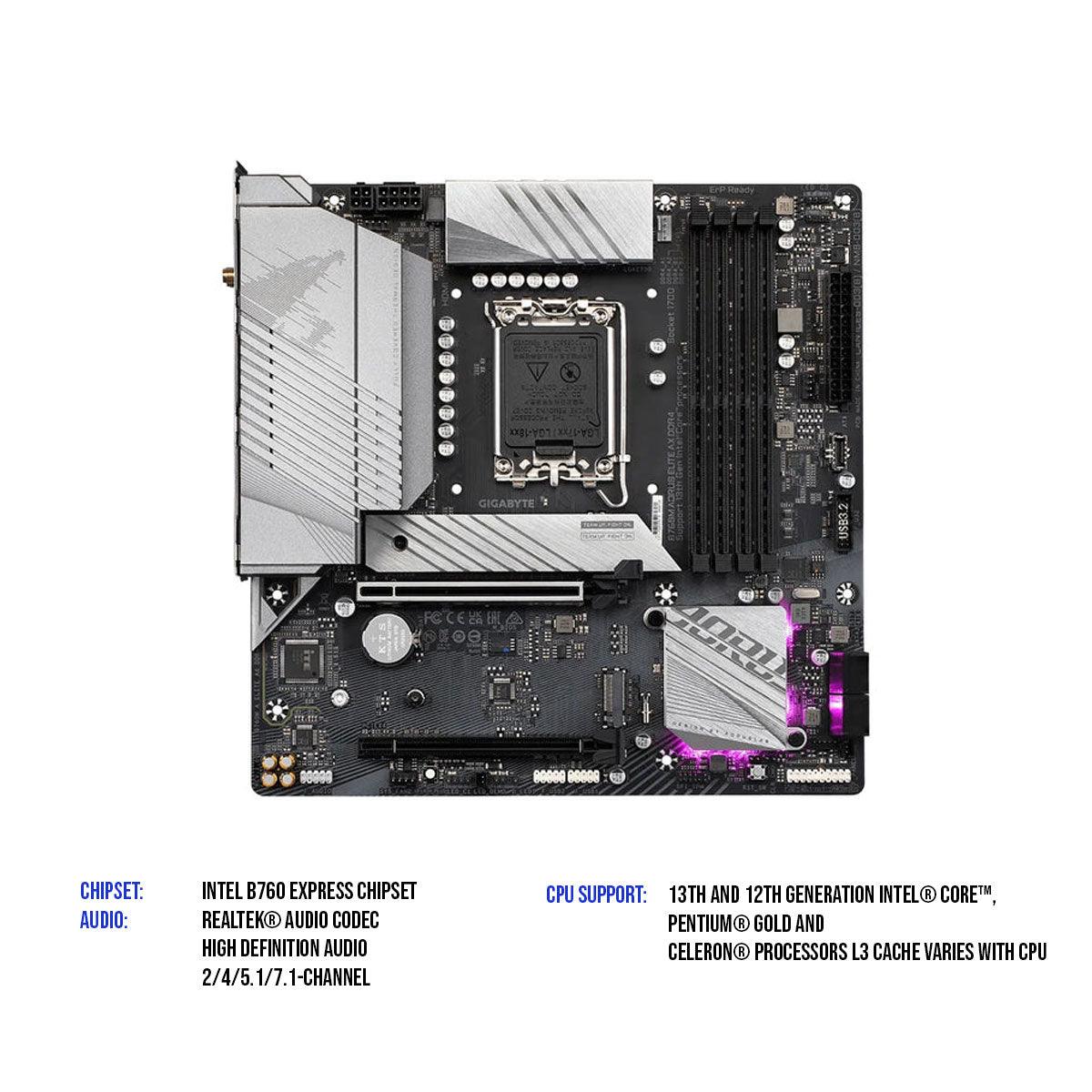 Gigabyte B760M Aorus Elite AX DDR4 Gaming Motherboard - DataBlitz