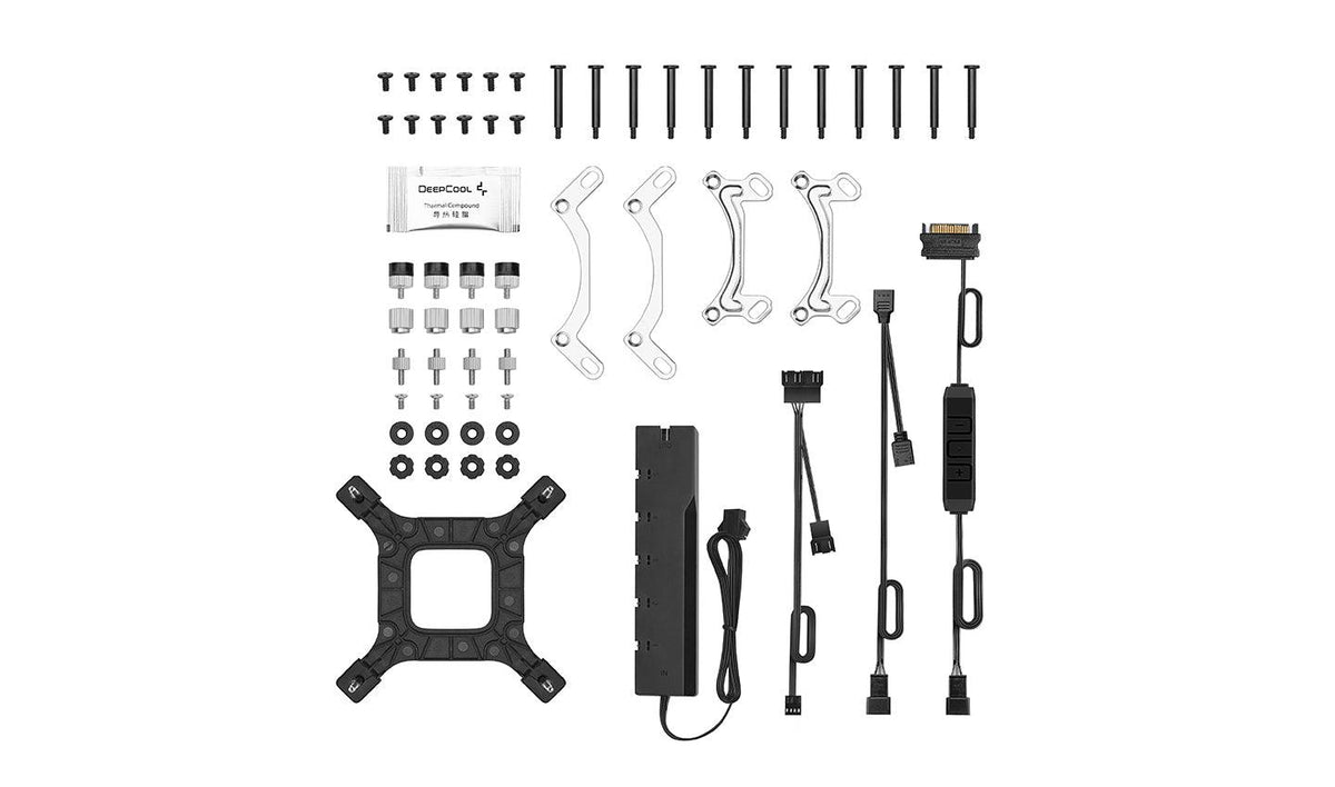 Deepcool GAMMAXX L360 A-RGB 360MM Liquid Cooler (Black) (DP-H12CF-GL360-ARGB)+LGA1700 Mounting Bracket Kit - DataBlitz