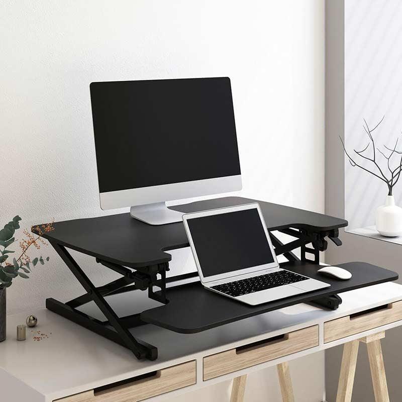 FLEXISPOT STANDING DESK CONVERTER 35-INCHES (M8M-BLACK) - DataBlitz