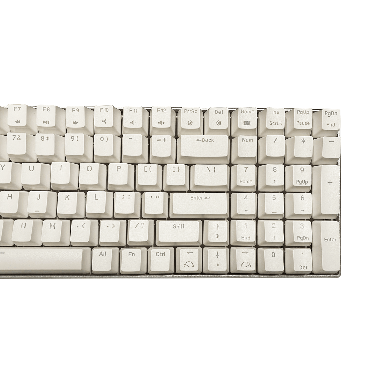 ROYAL KLUDGE RK100PRO TRI-MODE RGB 100 KEYS HOT SWAPPABLE MECHANICAL KEYBOARD WHITE (BROWN SWITCH) - DataBlitz