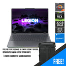 LENOVO Legion 7 16ACHG6 82N60052PH Gaming Laptop (Storm Grey) | 16" WQXGA | Ryzen 7 5800H | 32 GB DDR4 | 2TB SSD | RTX 3070 | Windows 10 | LENOVO Legion Active Gaming Backpack (GX41C86982) - DataBlitz