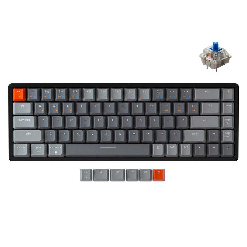 Keychron K6 RGB Backlight Aluminum Wireless Mechanical Keyboard (Gateron Blue Switch) (K6Q2)