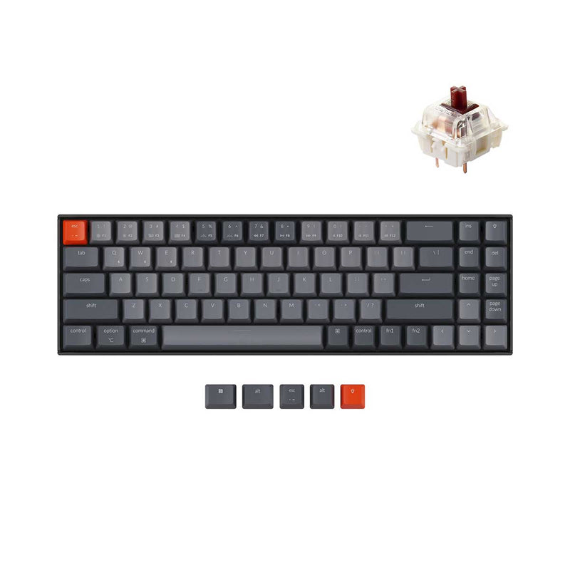 Keychron K14 White LED Backlight Hot-Swappable Wireless Mechanical Keyboard (Brown Switch) (K14G3)