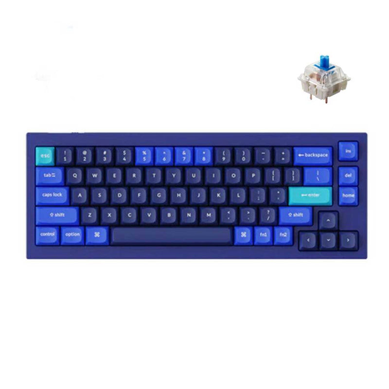 Keychron Q2 QMK Custom Mechanical Fully Assembled Navy Blue Keyboard (Gateron G Pro Blue Switch) (Q2J2)