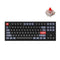 Keychron Q3 QMK Custom Mechanical Fully Assembled Carbon Black Wired Keyboard (Red Switch) (Q3C1)
