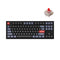 Keychron Q3 QMK Custom Mechanical Fully Assembled Carbon Black Knob Wired Keyboard (Red Switch) (Q3M1)