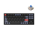 Keychron Q3 QMK Custom Mechanical Fully Assembled Carbon Black Knob Wired Keyboard (Blue Switch) (Q3M2)