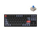 Keychron Q3 QMK Custom Mechanical Fully Assembled Carbon Black Knob Wired Keyboard (Blue Switch) (Q3M2)
