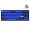 Keychron Q3 QMK Custom Mechanical Fully Assembled Navy Blue Knob Wired Keyboard (Blue Switch) (Q3O2)
