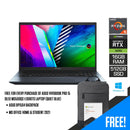 ASUS Vivobook Pro 15 OLED M3500QC-L1080TS Laptop (Quiet Blue) | 15.6" FHD | 16GB DDR4 | 512GB SSD | RTX™ 3050 | Windows 10 Home |  MS Office Home & Student 2021 | ASUS BP1504 Casual Backpack - DataBlitz