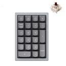 Keychron Q0 QMK Fully Assembled Custom Silver Grey Number Pad (Gateron G Pro Brown Switch) (Q0D3)