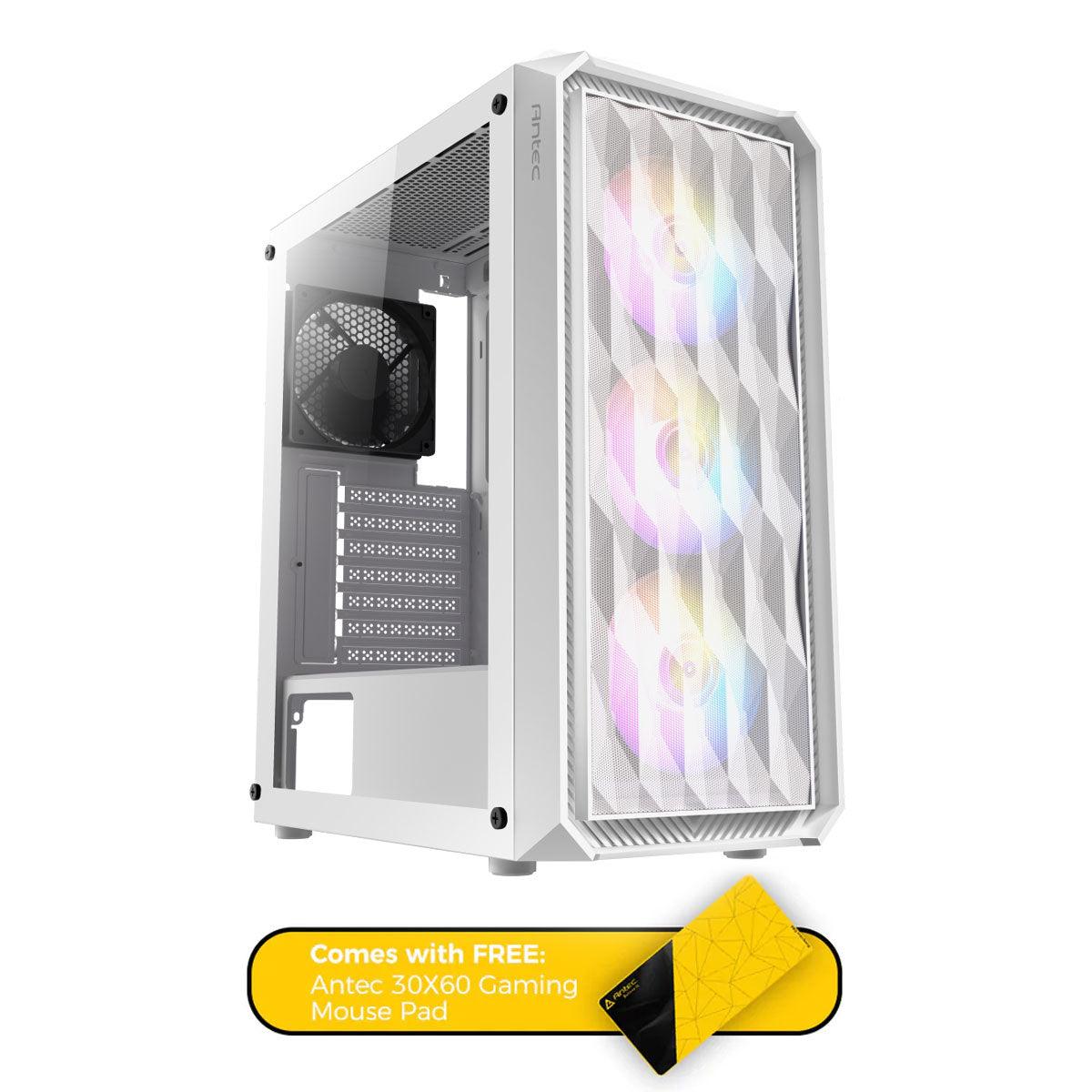 Antec NX292 ATX Mid-Tower Gaming Case (White) + Antec 30X60 Gaming Mouse Pad - DataBlitz