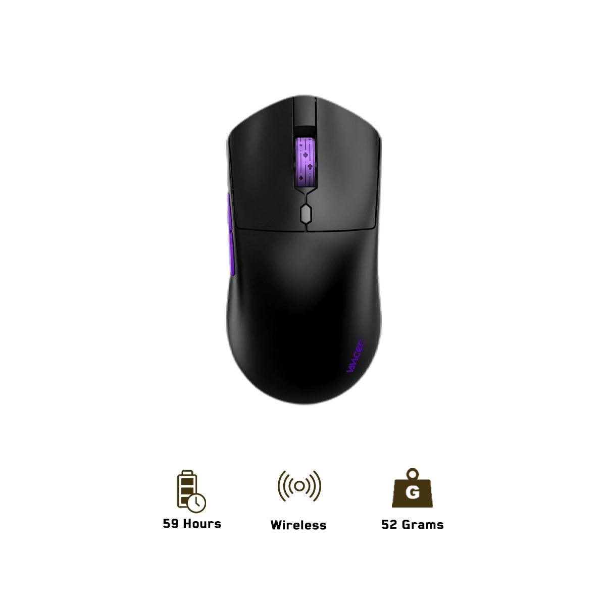 VANCER Gemini Castor Wireless Gaming Mouse Pro (Black) - DataBlitz