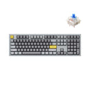 Keychron Q6 QMK Custom Mechanical Fully Assembled Swappable RGB Backlight Keyboard - Silver Grey (Gateron G Pro Blue Switch) (Q6D2)