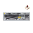 Keychron Q6 QMK Custom Mechanical Fully Assembled Swappable RGB Backlight Keyboard - Silver Grey (Gateron G Pro Brown Switch) (Q6D3)