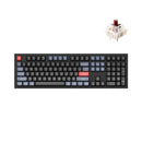 Keychron Q6 QMK Custom Mechanical Fully Assembled Swappable RGB Backlight Keyboard - Carbon Black (Gateron G Pro Brown Switch) (Q6C3)