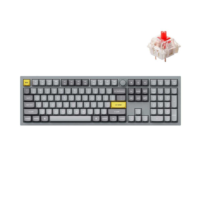 Keychron Q6 QMK Custom Mechanical Knob Version Swappable RGB Backlight ...