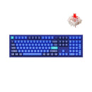 Keychron Q6 QMK Custom Mechanical Knob Version Swappable RGB Backlight Keyboard - Navy Blue (Gateron G Pro Red Switch) (Q6O1)