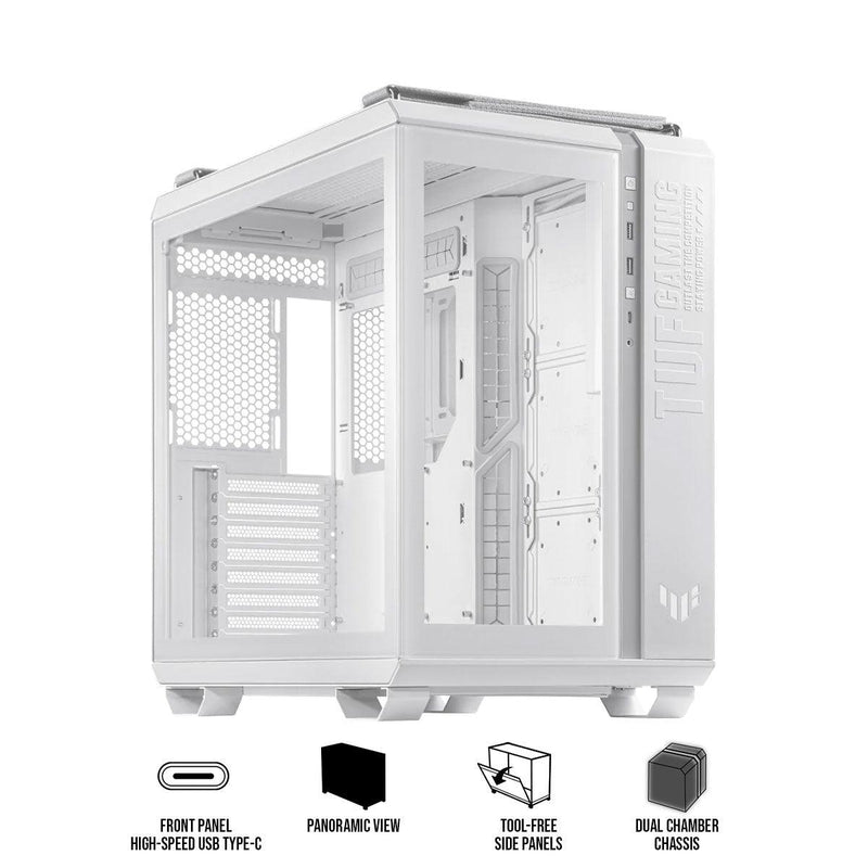 ASUS TUF GT502 PC Gaming Case (White) - DataBlitz