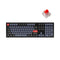 Keychron V6 QMK Custom Mechanical Knob Version Keyboard - Frosted Black (K Pro Red Switch) (V6C1)