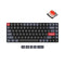 Keychron K3 Pro QMK/VIA White Backlight Wireless Custom Mechanical Keyboard (Low Profile Gateron Mechanical Red Switch) (K3P-A1)